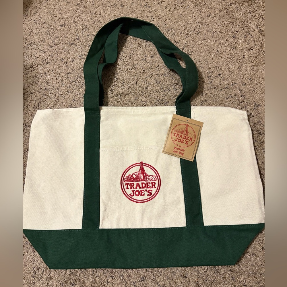 Trader Joe's Tote Bag Large Size (Green)